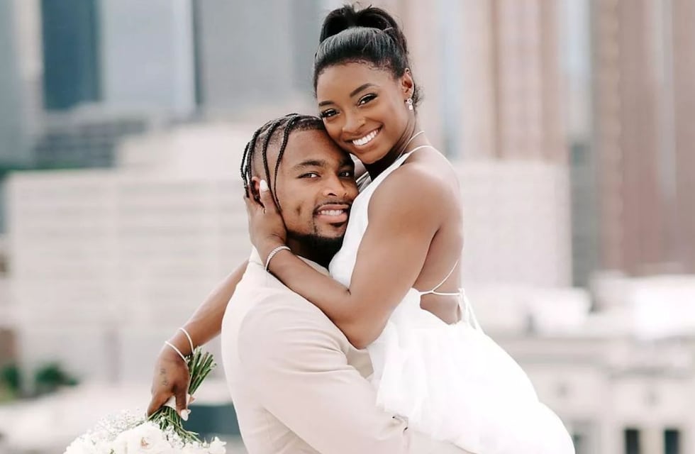 Cómo conoció a su esposo Simone Biles, la estrella de los Juegos Olímpicos París 2024