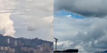 Filmaron un OVNI en el cielo de Medellín y generó debate en las redes sociales. / Foto: captura de video