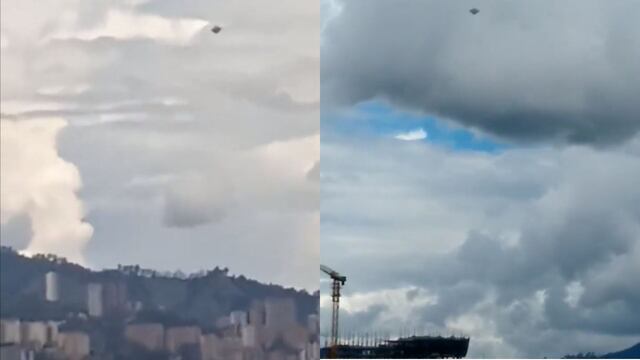 Filmaron un OVNI en el cielo de Medellín y generó debate en las redes sociales. / Foto: captura de video