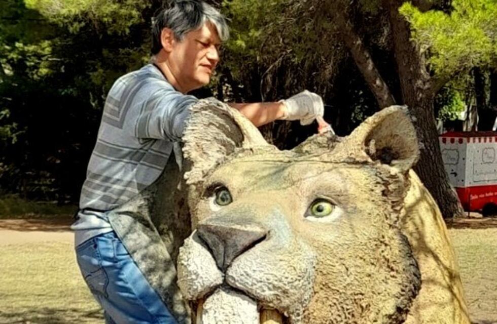 Pehuen Co: restauración de paleoesculturas