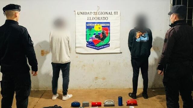 Operativos policiales durante el fin de semana largo en Eldorado dejó siete personas detenidas.