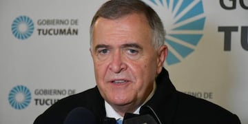 El gobernador de Tucumán, Osvaldo Jaldo.