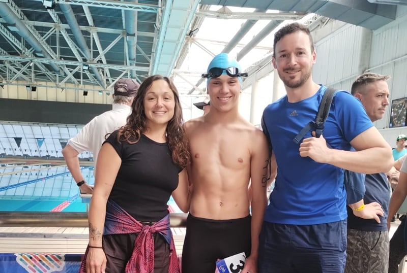 Adolfo Gonzales Chaves obtuvo tres medallas en el primer día de los Juegos Bonaerenses