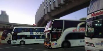 Corte de micros de empresas de turismo