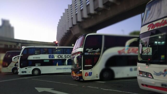 Corte de micros de empresas de turismo