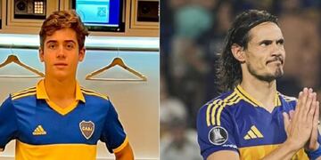 El argentino y Edinson Cavani.