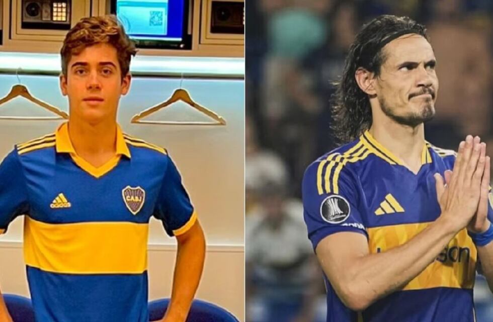 El palito de Franco Colapinto a Edinson Cavani por la eliminación de Boca, que luego borró