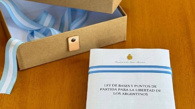 Ley Ómnibus. Foto: Los Andes