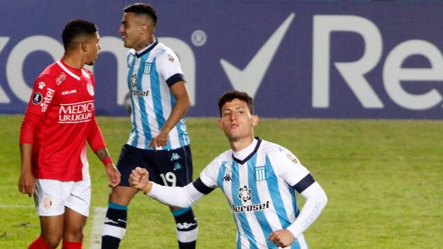 Racing goleó a Rentistas, con tres goles de Tomás Chancalay. (Fotobaires)