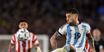 Otamendi en su fenomenal gol