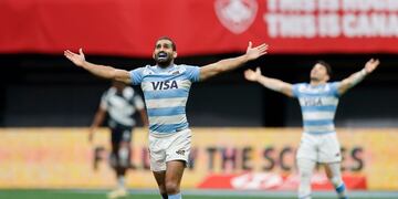 Gastón Revol, jugador cordobés de Los Pumas Seven. (Prensa UAR)