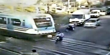 Segundos antes de la colisión.