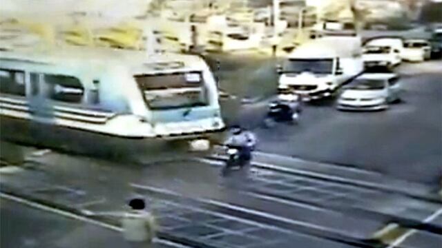 Segundos antes de la colisión.