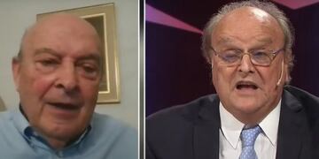 En el programa de TN, A Dos Voces, Cavallo y De Mendiguren se acusaron mutuamente de sus responsabilidades en la economía argentina. Twitter @claudiosavoia