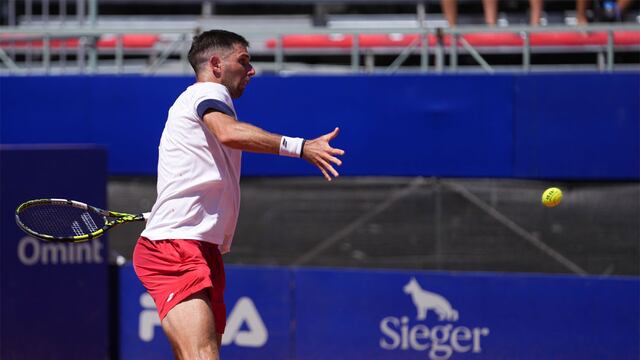 Delbonis, reciente campeón en Cali, es eliminado en el Challenger de tenis de Medellín