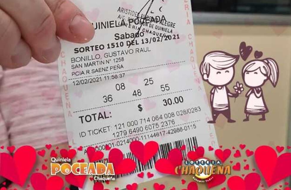Poceada de San Valentín: hombre le regaló un ticket a su esposa y ganó $1,8 millones