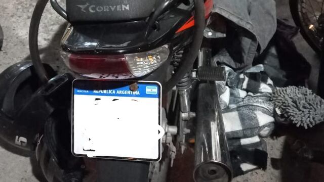 Una de las motos que eran "revisadas"