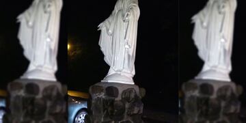 La imagen de la Virgend e la Caldera fue decapitada por segunda vez en enero.