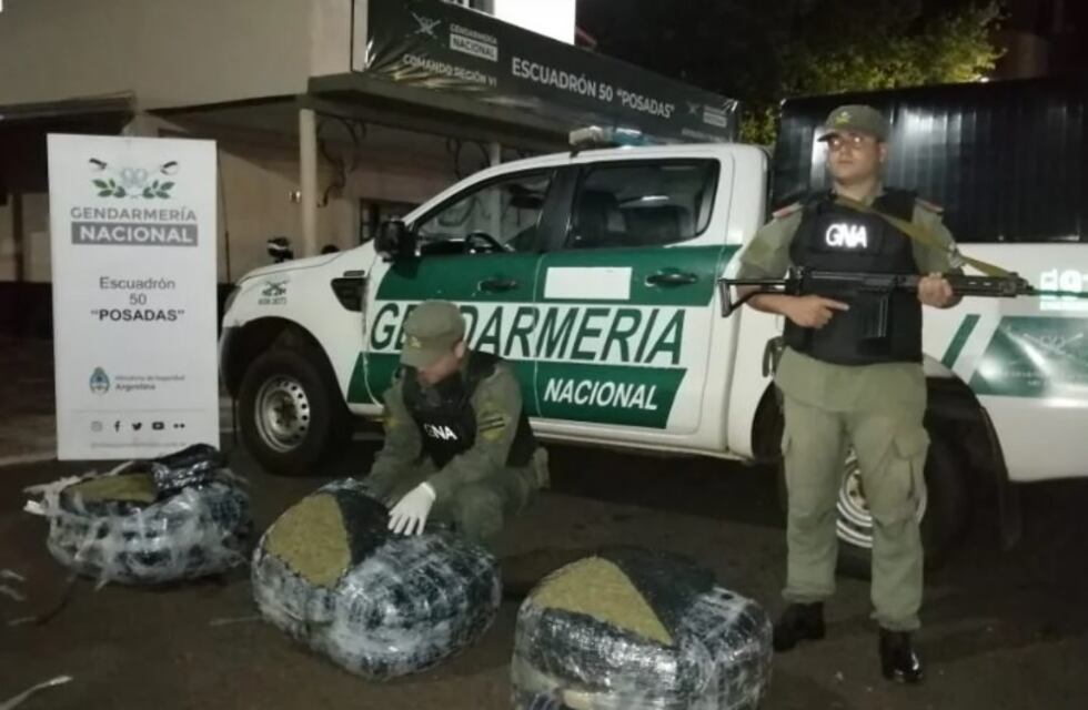 Incautan marihuana abandonada en Posadas