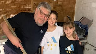 Las hijas de Wanda Nara visitaron a su abuelo en Rosario.