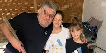 Las hijas de Wanda Nara visitaron a su abuelo en Rosario.