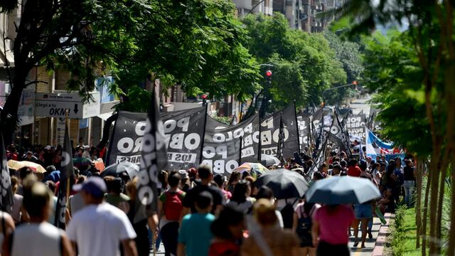 El Polo Obrero volverá a marchar este miércoles en todo el país. (José Gabriel Hernández / La Voz)