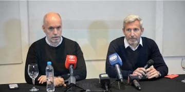 Larreta y Frigerio en Paraná.