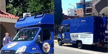 "Sistema Integral de Reconocimiento Digital" en pleno centro de Villa Carlos Paz. (Foto: prensa / Unidad Regional Departamental Punilla).