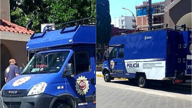 "Sistema Integral de Reconocimiento Digital" en pleno centro de Villa Carlos Paz. (Foto: prensa / Unidad Regional Departamental Punilla).