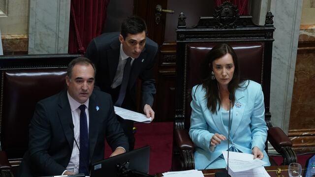 La vicepresidenta Victoria Villarruel comparte el rechazo a las PASO (Foto: Clarín)