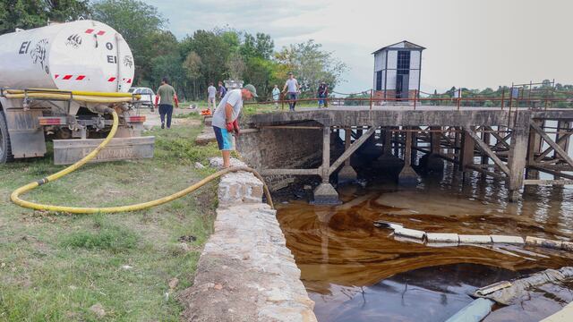 Derrame sobre el río Gualeguaychú