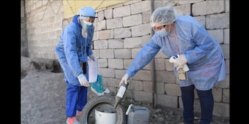 Las precipitaciones pluviales características de esta época en la zona favorecen la proliferación del mosquito transmisor del dengue por lo que se debe eliminar recipientes que permanecen a la intemperie.
