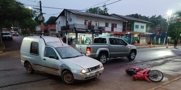 Motociclista de 18 años falleció tras un triple choque en Eldorado.