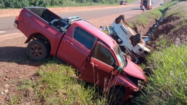 Siniestro vial en Garupá dejó como saldo un herido.