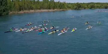 Entrerrianos de canotaje participan de la Regata Internacional de Río Negro