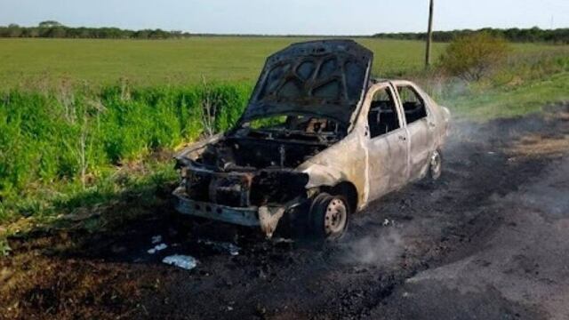 Incendio en la Ruta Nacional N°14 dejó con lo puesto a una familia que tenía como destino Montecarlo.