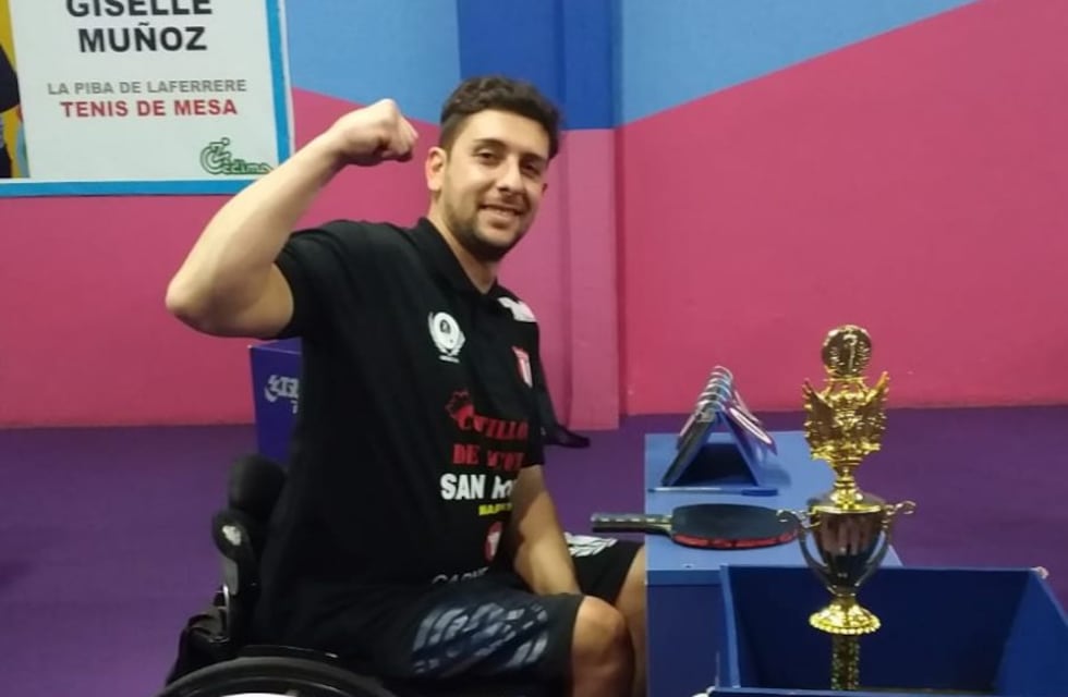 Conocé la historia de Marcelo López, el mendocino campeón argentino de tenis de mesa adaptado