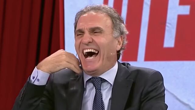 Oscar Ruggeri se tentó en vivo por un video del "Pollo" Vignolo.