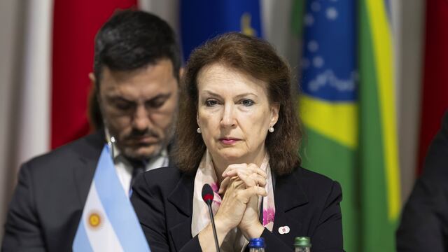 Diana Mondino expuso ante la OEA y se refirió a las Islas Malvinas. (AP)