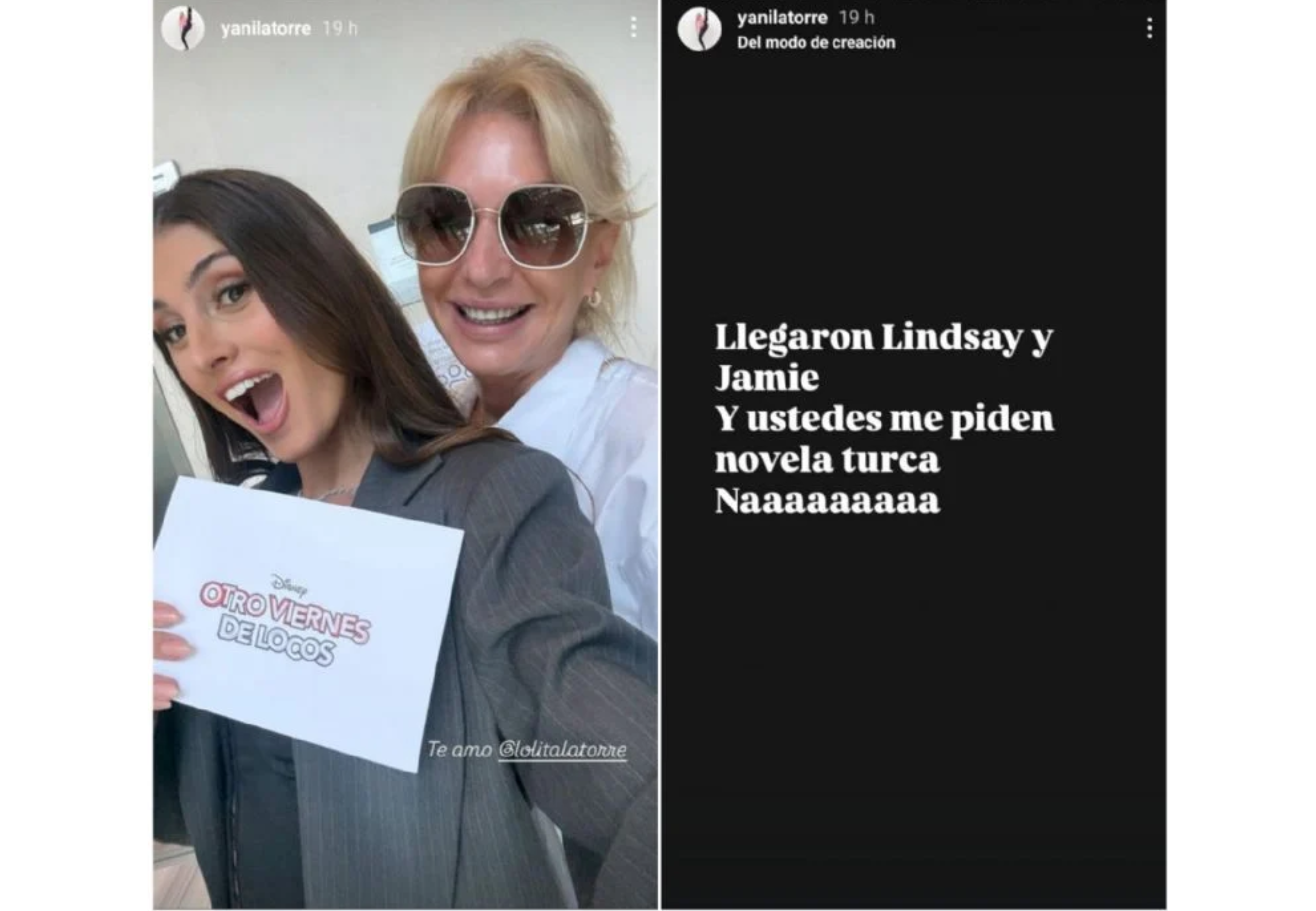Lola y Yanina viajaron a México juntas.