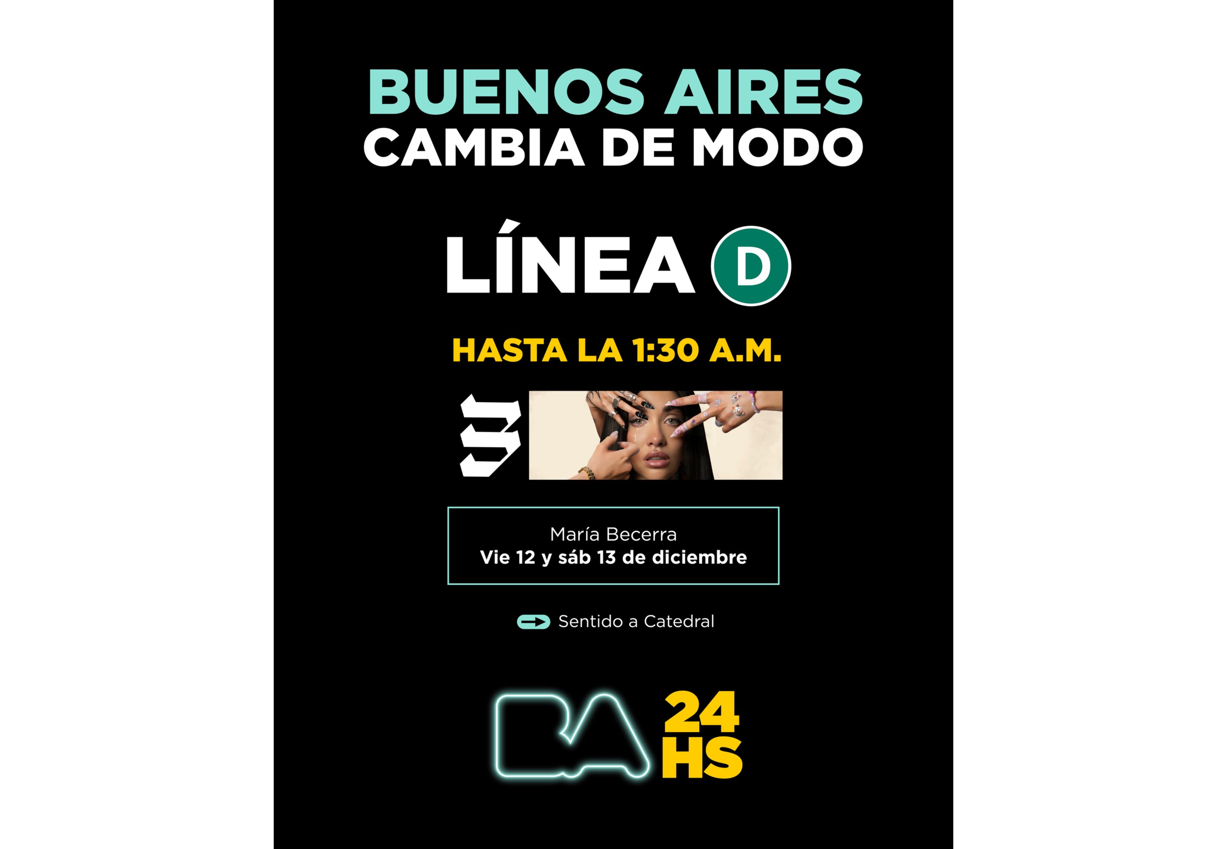 Se podrá volver en el Subte D.