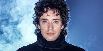 La foto de Gustavo Cerati que acompañó la promoción de "Bocanada", su segundo disco solista de 1999. (Gentileza Sony Music/ Nora Lezano)