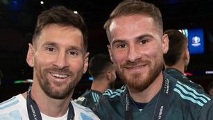 Lionel Messi y Alexis Mac Allister.