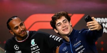 Franco Colapinto ya tiene su mejor anécdota: así fue volar con Lewis Hamilton en su avión privado