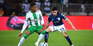 La Academia y su visita a Nacional, en Medellín. (Prensa Racing)