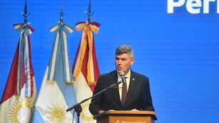 El intendente Daniel Passerini abre el período de sesiones en Córdoba. (Pedro Castillo / La Voz)