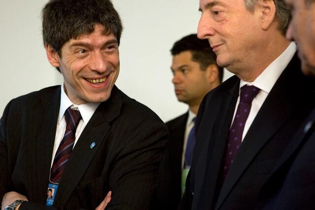 Abal Medina junto a Néstor Kirchner