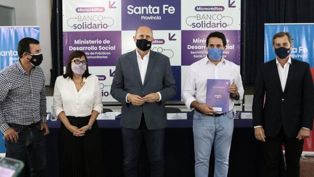 Presentación del programa Banco Solidario (Gobierno de Santa Fe)