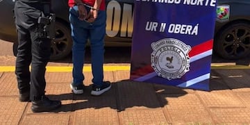 Amenazó a su vecina y terminó detenido en Oberá.