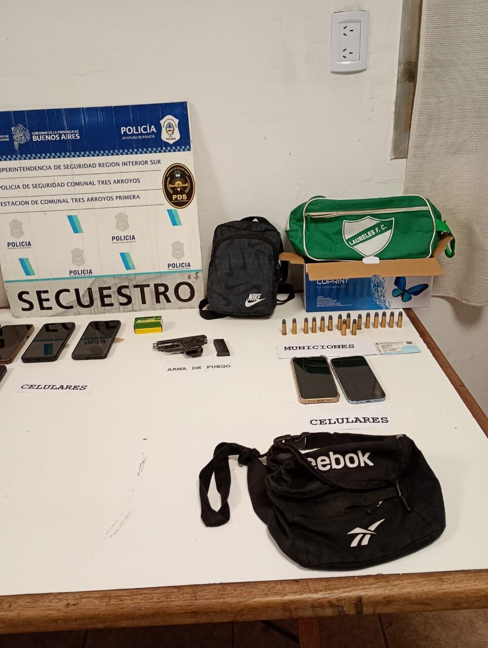 Persecución, dos aprehendidos y allanamiento positivo